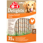 35 Stuks 8in1 Delights Twisted Sticks voor kleine honden kip hondensnacks
