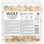 Wolf of Wildenress kauwbot gemaakt van paardenhuid "White Infinity" - Voordeelpakket: 9x 12cm
